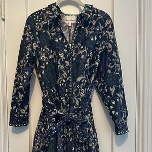 Cara Cara Lolita Midi Dress, Blue Bogota